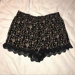 Forever 21 Lace Trim Shorts